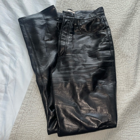 Agolde Recycled Leather Pants size 25 - Picture 2 of 3